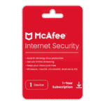 McAfee Internet Security – 1 Device for 1 Year