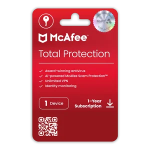McAfee Total Protection - 1 Device for 1 Year - Digital Subscription